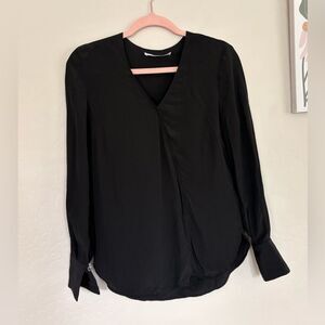 Thakoon Black Silk Wrap Top Size 2